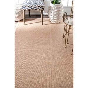 nuLOOM Laurel Machine Woven Jute Area Rug, 3' x 5', Beige