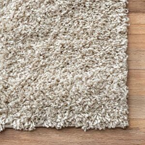 nuLOOM Wowshag Area Rug, 6' 7" x 9', Beige