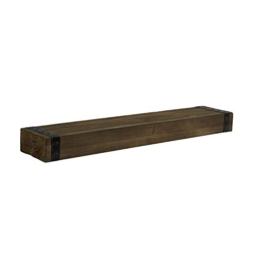 TX USA Corporation Braden 36" Wooden Wall Shelf - Brown