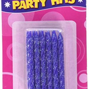 Oasis Supply Glitter Birthday Candles, 2.25-Inch, Purple