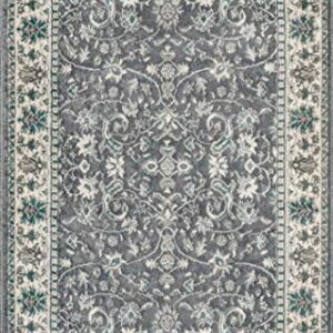 nuLOOM Manor Classic Floral Area Rug, 5' x 8', Grey