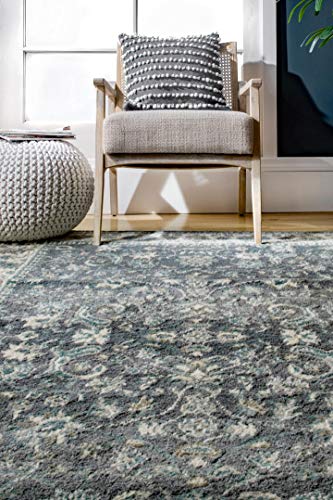 nuLOOM Manor Classic Floral Area Rug, 5' x 8', Grey