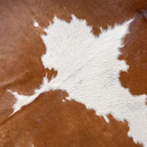 Genuine Brown and White Cowhide Rug XL 6 x 7-8 ft. 180 x 240 cm