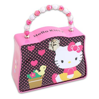 Hello Kitty House Classic Purse Tin with Beaded Handle