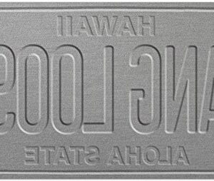 Pacifica Island Art 6in x 12in Vintage Hawaiian Embossed License Plate - Hang Loose