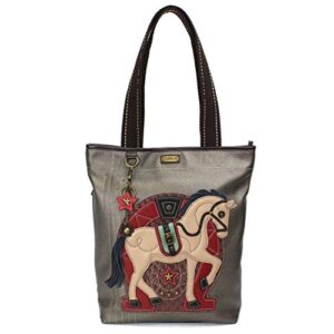 chala handbags horse everyday zip tote shoulder bag