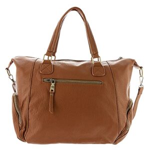 Glam-On-the-Go Satchel Tan