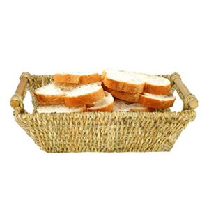 LILYCRAFT New Storage Woven Seagrass Basket with Handle (Style 1)