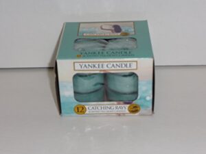 yankee candle catching rays tea light candles, fresh scent