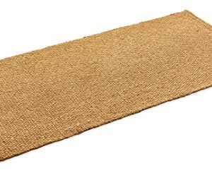 Kempf Coir Rug with Anti-Slip Latex Backing, Indoor, Runner Mat, Natural Coco, Ecofriendly, 24 x 72-inch