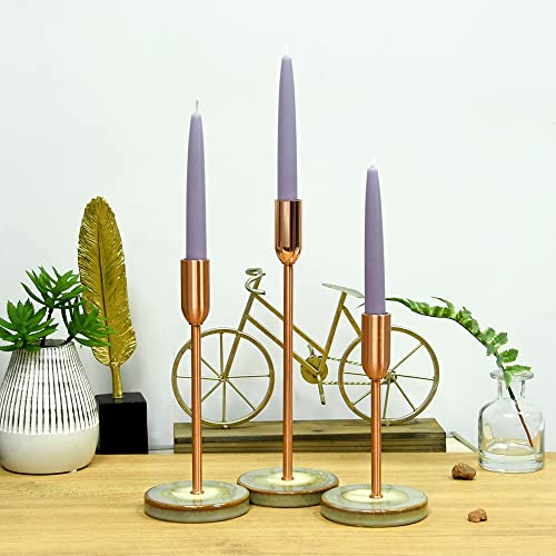 Zest Candle 12-Piece Taper Candles, 6-Inch, Lavender