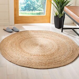 safavieh natural fiber round collection 3′ round natural nfb249a handmade boho country charm jute area rug