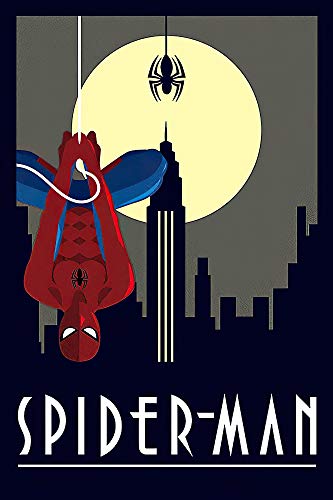 POSTER STOP ONLINE Spider-Man - Marvel Comics Poster/Print (Art Deco Design) (Size 24" x 36")