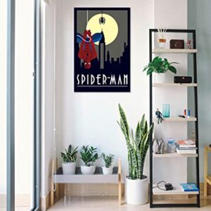 POSTER STOP ONLINE Spider-Man - Marvel Comics Poster/Print (Art Deco Design) (Size 24" x 36")