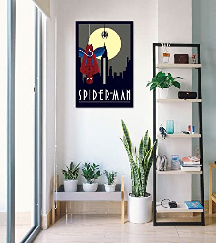 POSTER STOP ONLINE Spider-Man - Marvel Comics Poster/Print (Art Deco Design) (Size 24" x 36")