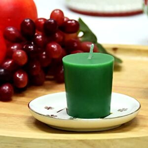 Zest Candle CVZ-012 12-Piece Votive Candles, Hunter Green