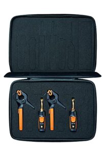 testo smart probe kit i hvac/r gauge set for air conditioning, refrigeration and heating system i includes testo 115i and 549i – with bluetooth