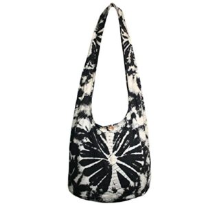 tie dye sling crossbody shoulder bag purse hobo boho hippie crossbody bag (tdb9)