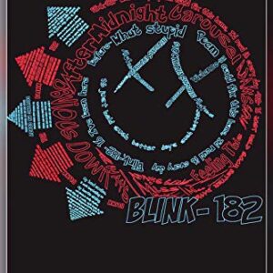 Blink-182 American Rock Band Pop Punk Alternative Rock Punk Rock Skate Punk Mark Hoppus Travis Barker Matt Skiba Singer Songwriter Musician 12 x 18 Inch Quoted Multicolour Rolled Poster BI103