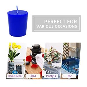 Zest Candle 12-Piece Votive Candles, Blue