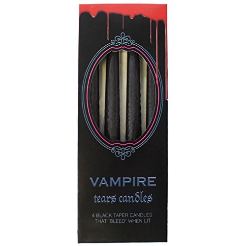 Taper Candles ~ Gothic/Halloween ~ Vampire TEARS ~ Set of 4 ~ Drip Red When Lit