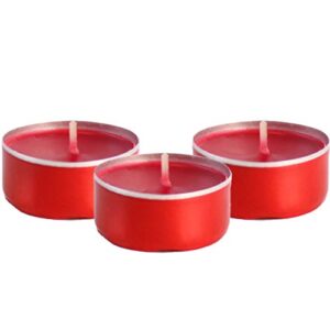 candlenscent richly scented tealight candles, 30 pack tea lights – valentines day | red rose petals fragrance – floral collection, made in usa.