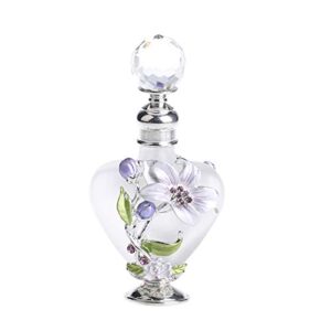 yu feng refillable empty flower crystal perfume bottle handmade home decor lady holiday gift