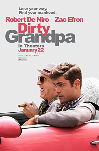 DIRTY GRANDPA Original Movie Poster 27x40 DS - VERSION B - ROBERT DENIRO - ZAC EFRON