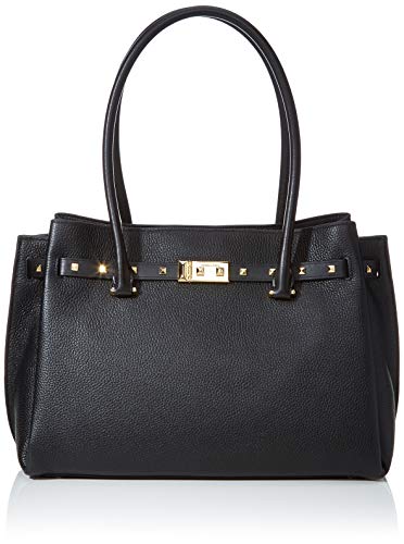 MICHAEL Michael Kors Addison Large Pebbled Leather Tote - Black