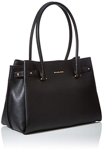 MICHAEL Michael Kors Addison Large Pebbled Leather Tote - Black