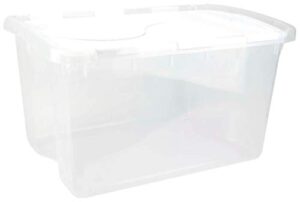 sterilite 1914 single 48 quart hinged lid storage box tote container (18 pack)