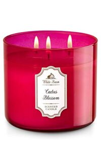 white barn 3 wick candle 14.5 ounce, cactus blossom