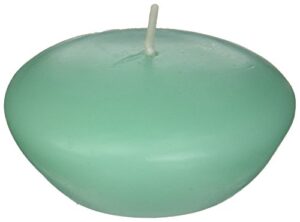 zest candle 12-piece floating candles, 3-inch, aqua