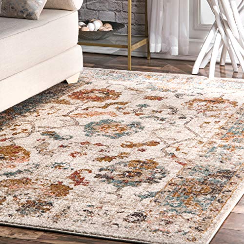 nuLOOM Cecil Vintage Floral Area Rug, 6' 7" x 9', Beige