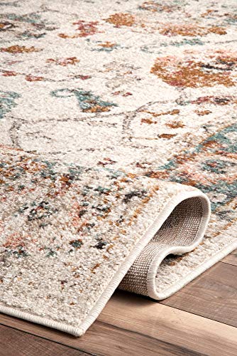 nuLOOM Cecil Vintage Floral Area Rug, 6' 7" x 9', Beige