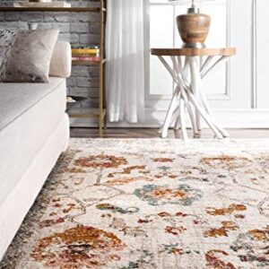 nuLOOM Cecil Vintage Floral Area Rug, 6' 7" x 9', Beige