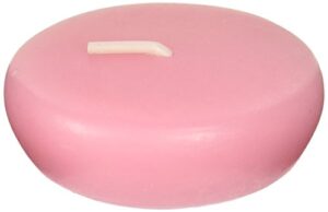 zest candle 24-piece floating candles, 2.25-inch, pink