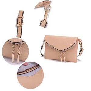 MKF Crossbody Bags for Women – Small PU Leather Crossover Lady Fashion Shoulder Handbag – Side Messenger Purse