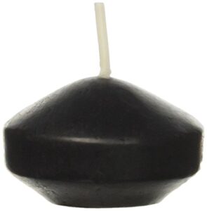 zest candle 24-piece floating candles, 1.75-inch, black