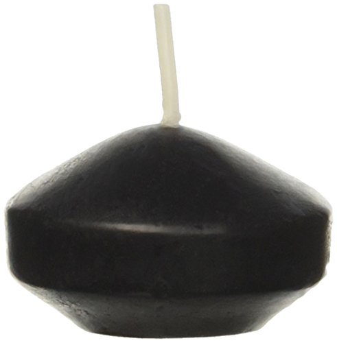 Zest Candle 24-Piece Floating Candles, 1.75-Inch, Black