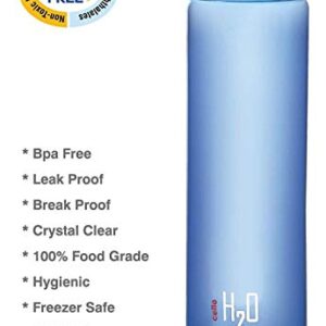 Cello H2O Unbreakable Bottle , 1 Litre, Set of 6,