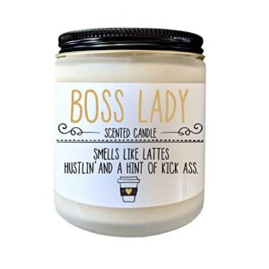 boss lady scented candle lady boss like a boss lady gift new job gift for boss funny gift boss babe