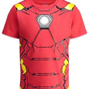 Marvel Captain America Black Panther Iron Man Hulk Toddler Boys Short Sleeve T-Shirt 4T