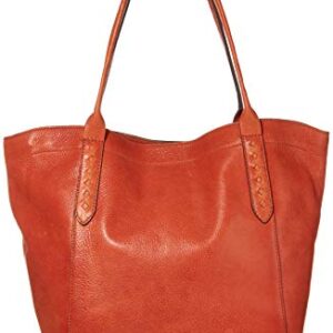 Frye womens Reed Shoulder Tote Bag, Burnt Orange, One Size US