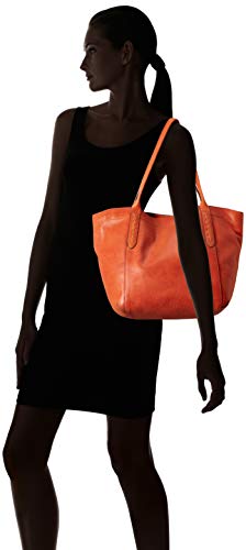 Frye womens Reed Shoulder Tote Bag, Burnt Orange, One Size US