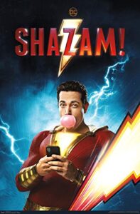 trends international dc comics movie – shazam – chill wall poster, 22.375″ x 34″, unframed version