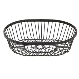 american metalcraft wbbv90 wire basket, oval black 9″ l x 6″ w x 2 ¾” h