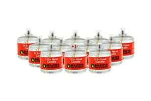 100 hour plus emergency candle, clear mist – set of 12 survival candles