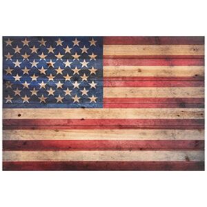 empire art direct american flag digital print on solid wood wall art, 24 in x 36 in x 1.5 in, 24″ x 36″ x 1.5″, ready to hang