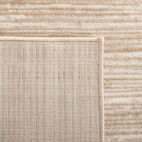 SAFAVIEH Vision Collection 2'2" x 6' Cream VSN606F Modern Ombre Tonal Chic Non-Shedding Living Room Entryway Foyer Hallway Bedroom Runner Rug